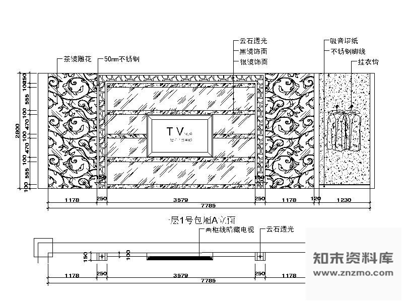 图块/节点KTV包房立面图