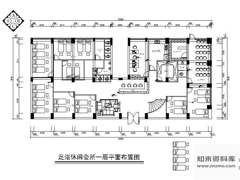 洗脚城装修图 平面