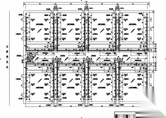 某2万吨曝气生物滤池工艺图纸