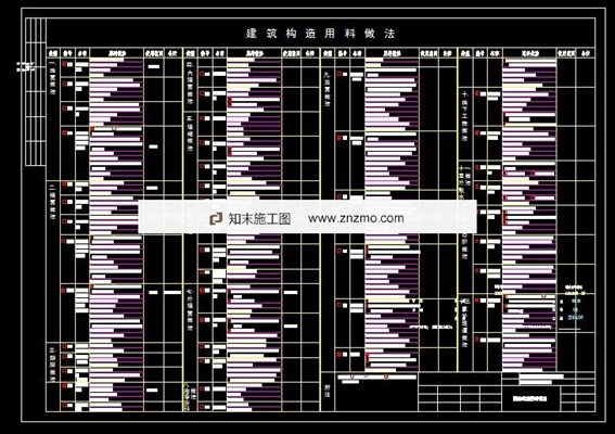 三层独栋别墅建筑 施工图