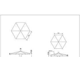 公园景观改造蘑菇亭改造CAD图纸
