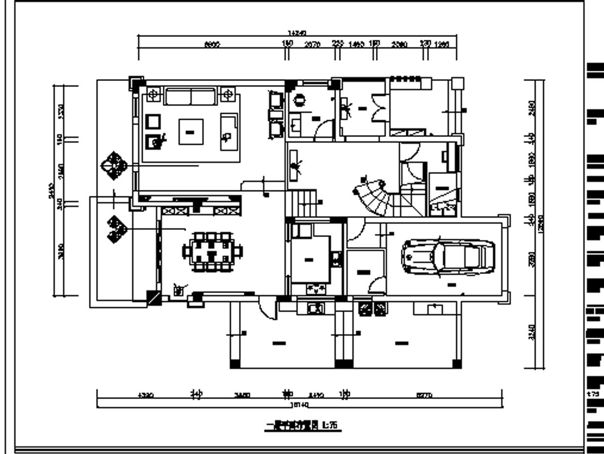 聚豪园叶先生别墅全套CAD施工图