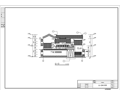 别墅设计方案平面立面剖面建筑施工图B4型