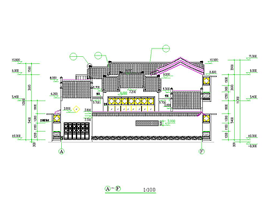 别墅设计方案平面立面剖面建筑施工图B3型