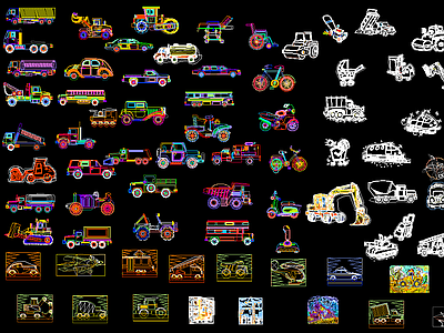 汽车及工程机械CAD图块