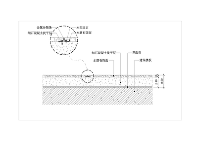 水磨石地坪节点图