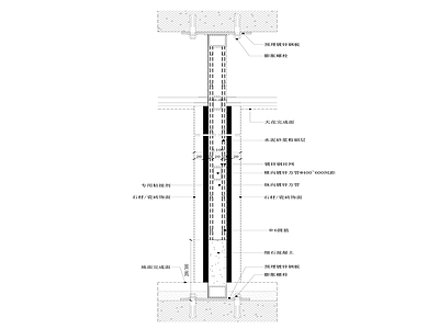钢架墙节点图一 纵剖