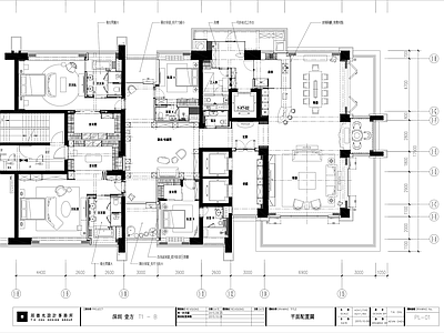 邱德光 样板间全套施工图 平层