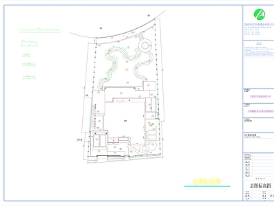 别墅施工总图 施工图 竣工图