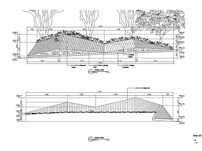 折线景墙 施工图