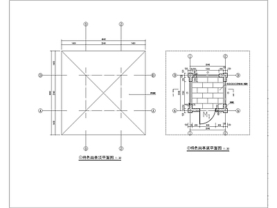 特色岗亭 施工图