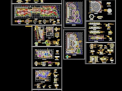 幼儿园户外景观规划CAD图纸 施工图