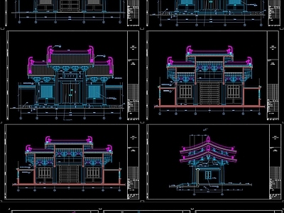 古建山门 施工图