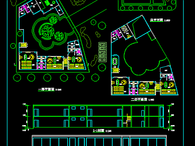 2层6班 设计方案 CAD SU 施工图