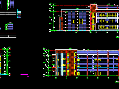 3层12班 某三层方案图 CAD 施工图