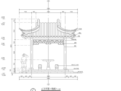 苏式古建筑仿古木结构木建筑天正T20版本全套图纸歇山亭发水戗 施工图