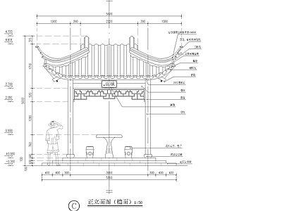 苏式古建筑仿古木结构木建筑天正T20版本全套图纸歇山四角亭发嫩戗 施工图