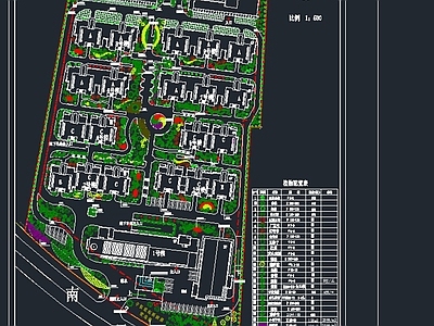 中恒世纪科技园总平面图 施工图 工业园区景观