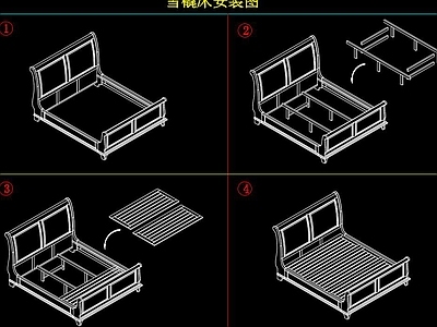 雪橇床CAD图纸 施工图