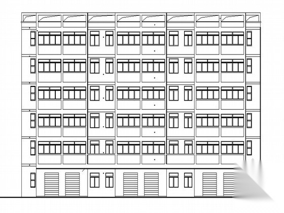 [新安县产业聚集区]某六层公租房建筑施工图