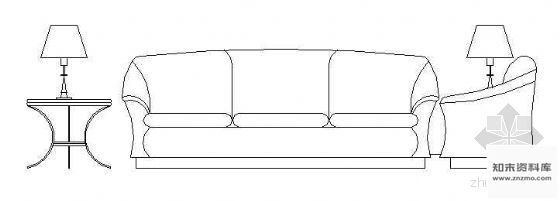 图块/节点沙发立面CAD图块5