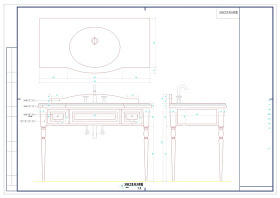 卫生间cad图稿