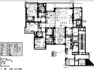 [广东]琶洲城中村天悦户型样板间施工图（附实景图） 平层