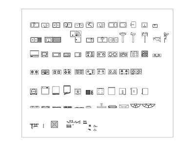 厨房设施图块
