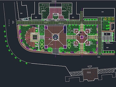 广场绿化规划设计 施工图