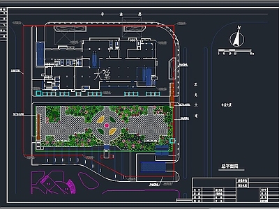 广场绿化规划 施工图