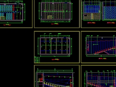电影院包厢 全套设计图 施工图