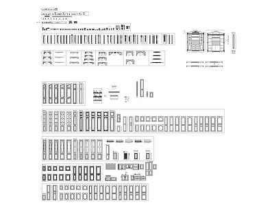 欧式构件 施工图 各式线条