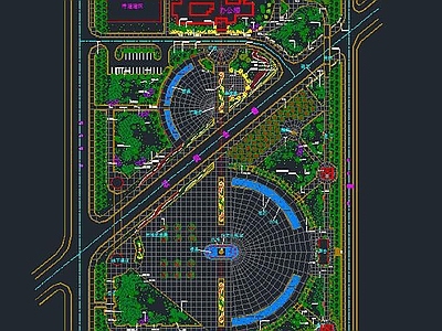 文化广场规划设计方案图纸 施工图