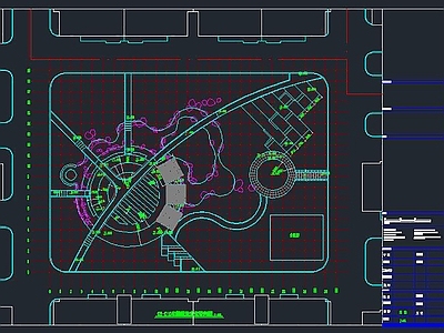小广场全套 施工图