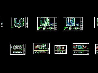 全套家纺店 CAD 施工图