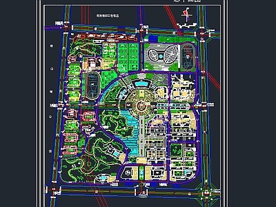 大学总平面图 施工图