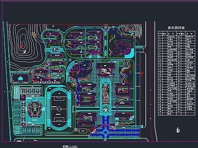 学校总体规划图 施工图