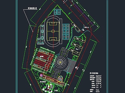 中学规划设计图 施工图