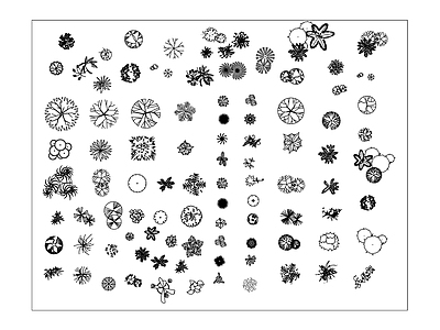 植物图块 施工图