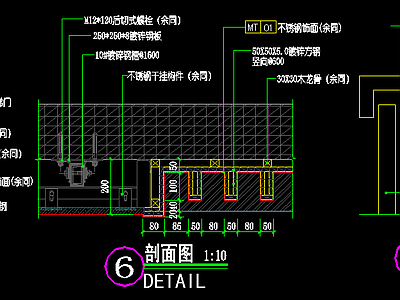 电梯口不锈钢板饰面 施工图