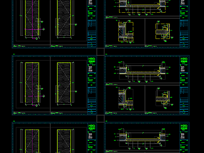 门 大样图 施工图 通用节点