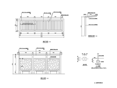 景观廊架详 施工图
