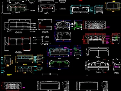 沙发CAD 施工图