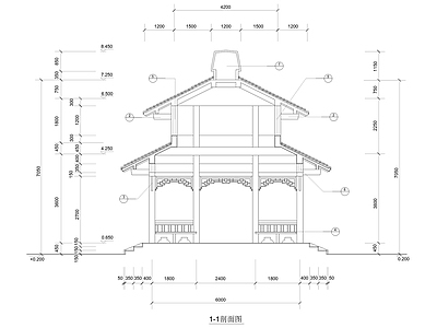 重檐亭 施工图