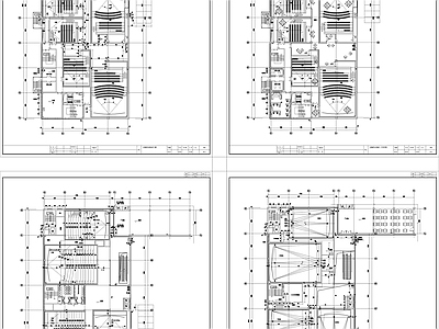 大型电影院平面布置图 施工图