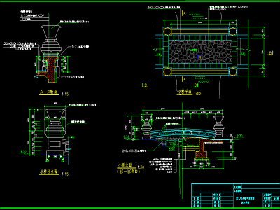 景观桥 施工图