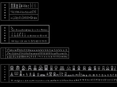 淋浴 浴缸 洁具 台盆水池 立面图库 施工图