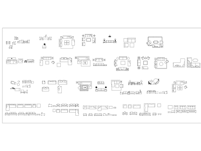 沙发图块大全 施工图