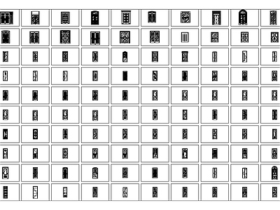 门窗类 平立面 1000个