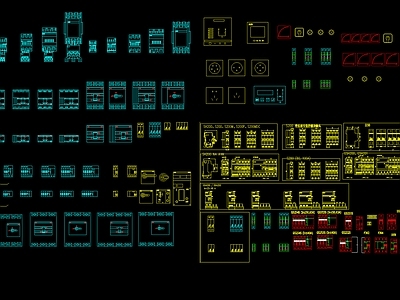 元件交流 接触器 断路器 图块